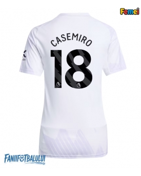 Manchester United Casemiro #18 Tricou Fotbal Replică 2025-26 Femei Deplasare